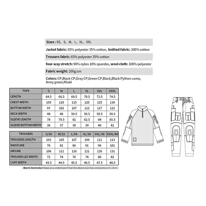 Army combat uniform XXL Size - Khaki [8FIELDS]