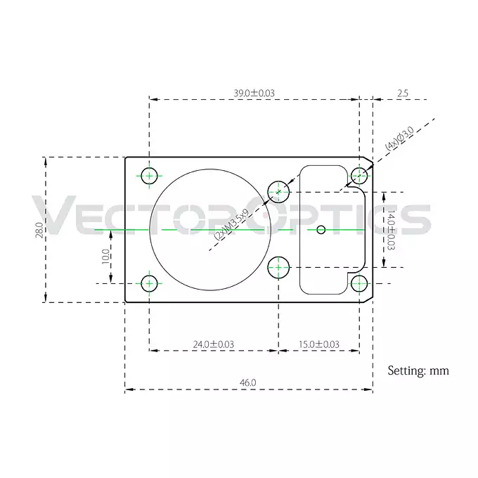 TEK Frenzy Red Dot Sight Riser Mount [Vector Optics]