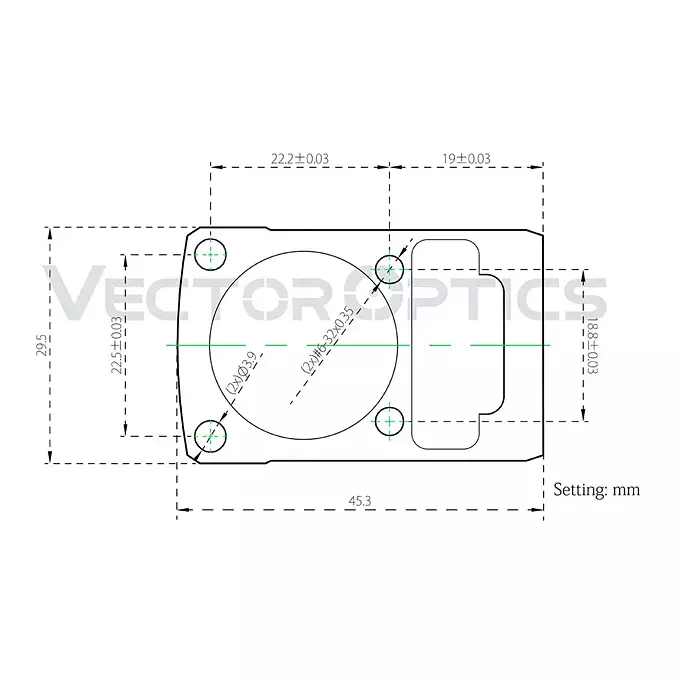 MOJ Frenzy Red Dot Sight Riser Mount [Vector Optics]