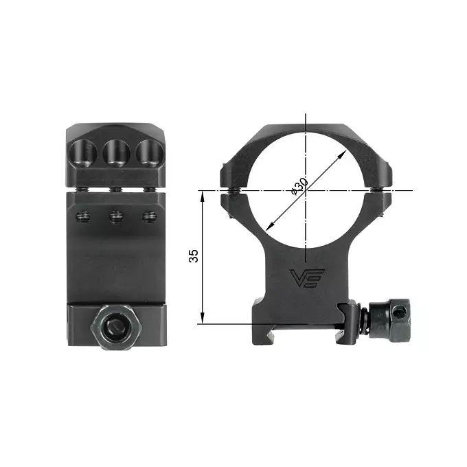 Wysokie pierścienie montażowe 30mm X-ACCU [Vector Optics]