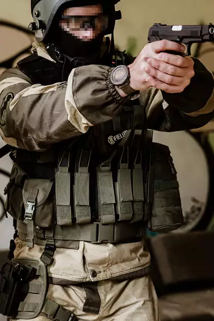 Potrójna ładownica na magazynki do MP5/MP7/MP9 - Olive [8FIELDS]