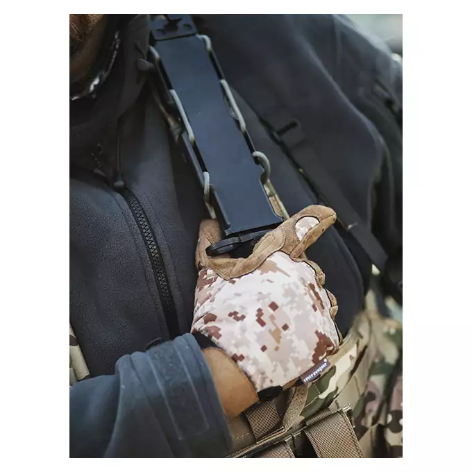 Lekkie rękawice taktyczne w kamuflażu (Rozmiar S) - MR [EM]