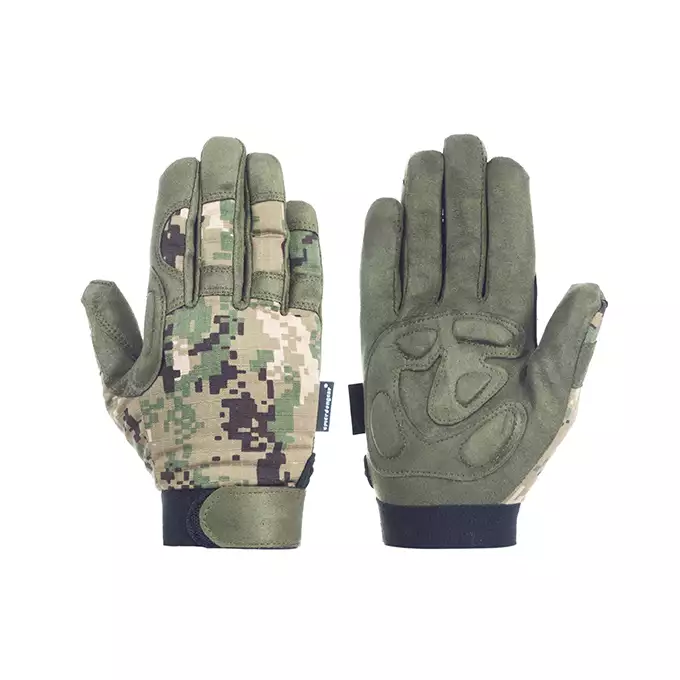 Lekkie rękawice taktyczne w kamuflażu (Rozmiar S) - AOR2 [EM]