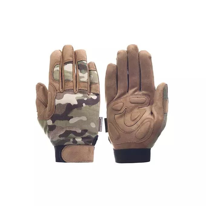 Lekkie rękawice taktyczne w kamuflażu (Rozmiar XL) - Multicam [EM]