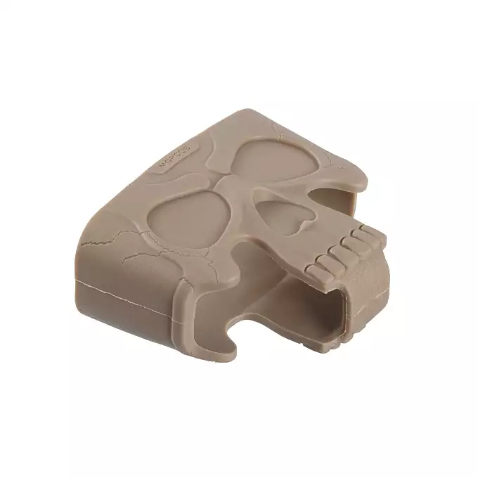Gumowy uchwyt Skull do magazynków 7.62 Zestaw (3 szt.) - Tan [MGPCQB]