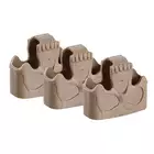 Gumowy uchwyt Skull do magazynków 7.62 Zestaw (3 szt.) - Tan [MGPCQB]