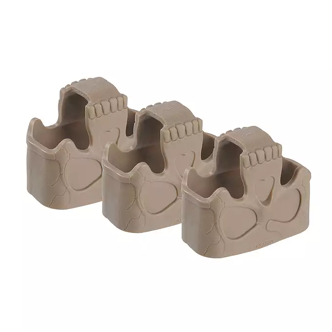 Gumowy uchwyt Skull do magazynków 5.56 Zestaw (3 szt.) - Tan [MGPCQB]