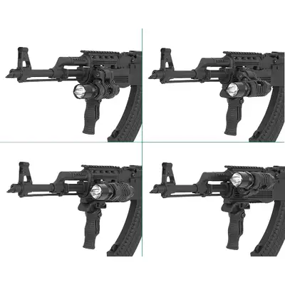 5-positions 1&quot; Flashlight Mount - Black [Element]