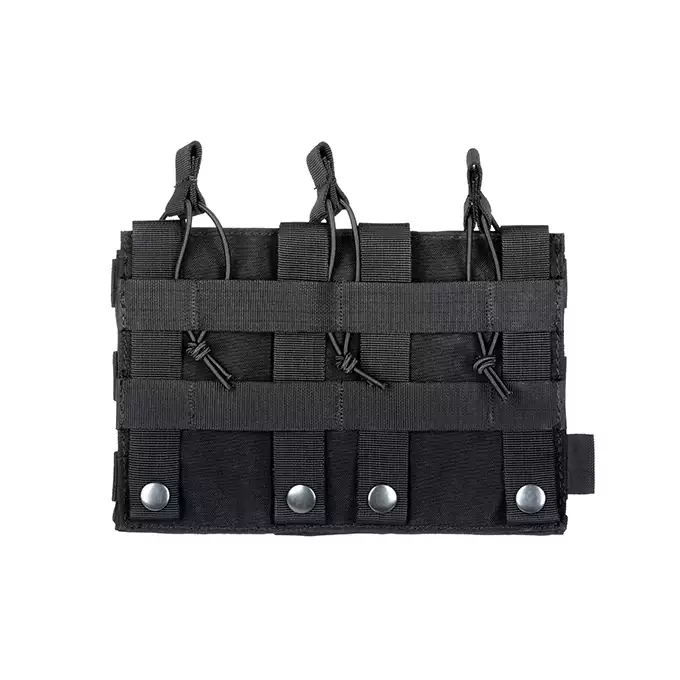 Otwarta potrójna ładownica na magazynki 5.56 - Black [8FIELDS PREMIUM]