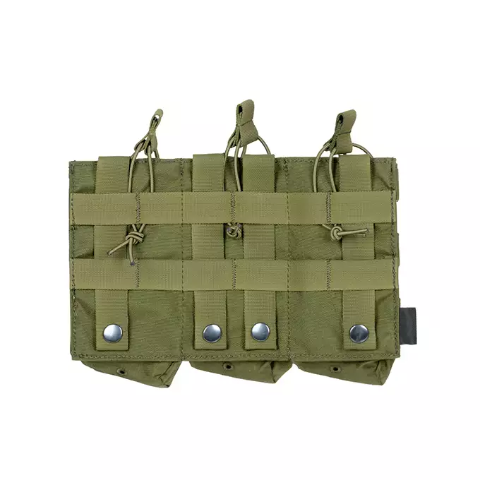 Otwarta potrójna ładownica na magazynki AK 7.62x39 - OLIVE