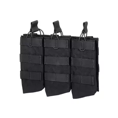 Otwarta potrójna ładownica na magazynki AK 7.62x39 - BLACK
