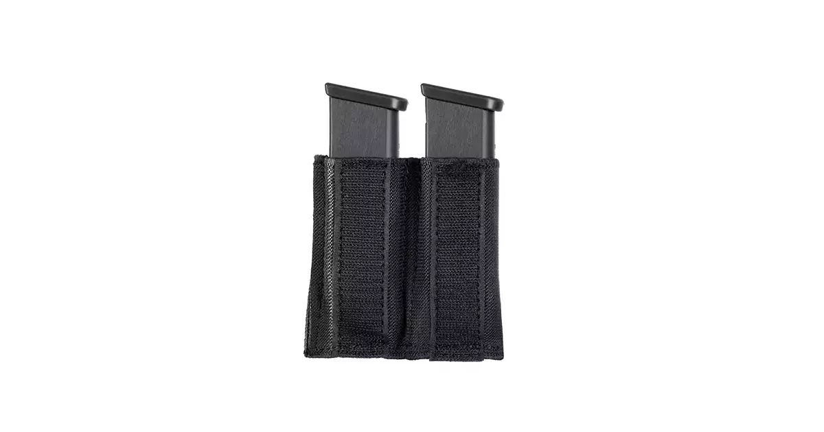 Plate Carrier Double Pistol Magazine Insert - Black [8FIELDS] - TaiwanGun