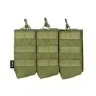 Otwarta potrójna ładownica na magazynki AK 7.62x39 - OLIVE