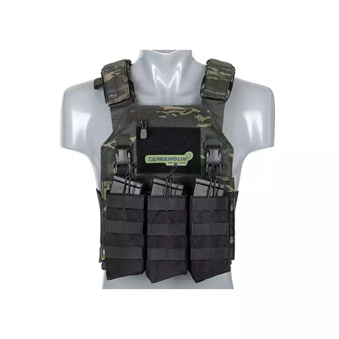 Otwarta potrójna ładownica na magazynki AK 7.62x39 - OLIVE