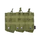 Otwarta potrójna ładownica na magazynki AK 7.62x39 - OLIVE