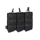 Otwarta potrójna ładownica na magazynki AK 7.62x39 - BLACK