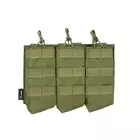 Otwarta potrójna ładownica na magazynki AK 7.62x39 - OLIVE