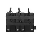 Otwarta potrójna ładownica na magazynki 5.56 - Black [8FIELDS PREMIUM]