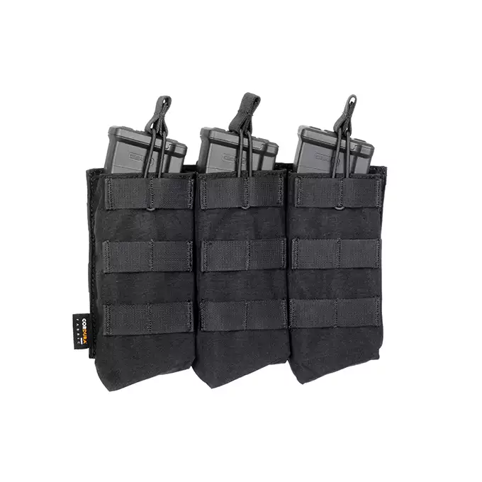 Otwarta potrójna ładownica na magazynki AK 7.62x39 - BLACK