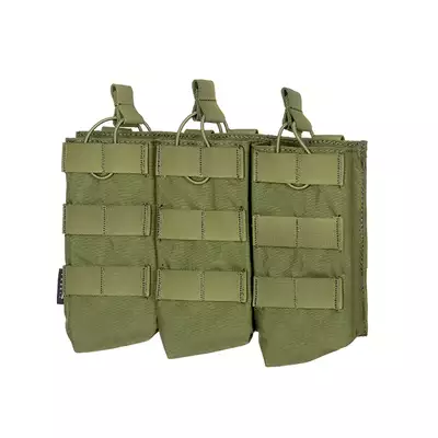 Otwarta potrójna ładownica na magazynki AK 7.62x39 - OLIVE