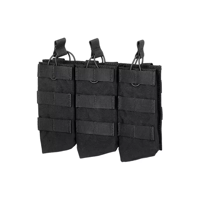 Otwarta potrójna ładownica na magazynki AK 7.62x39 - BLACK