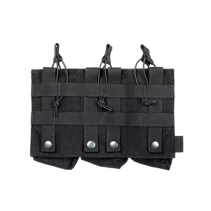 Otwarta potrójna ładownica na magazynki AK 7.62x39 - BLACK