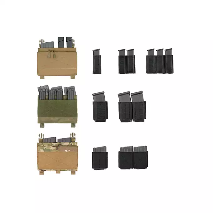 Plate Carrier Double Pistol Magazine Insert - Black [8FIELDS]
