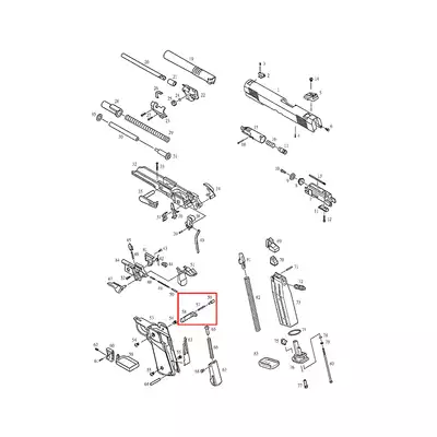 KP-05 magazine release repair kit [KJW]