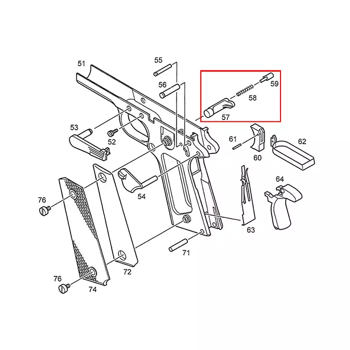 1911 magazine release repair kit [KJW]
