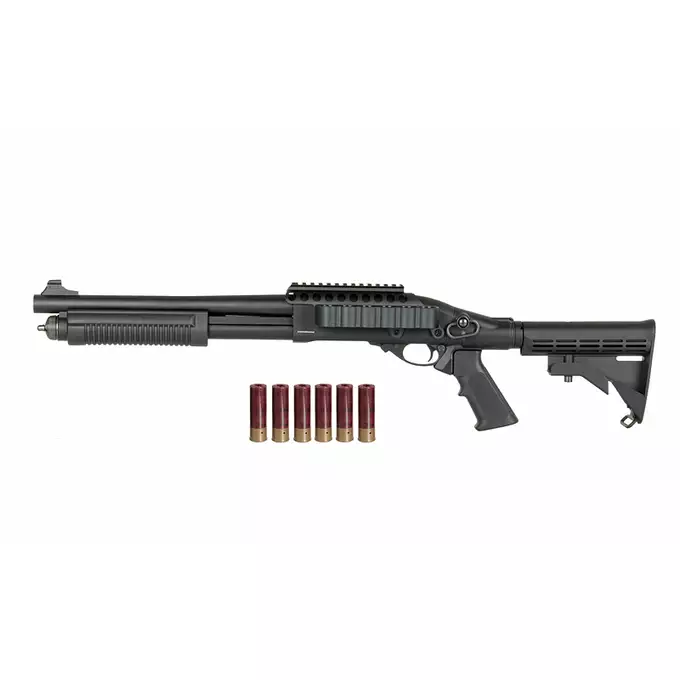 M8873 Shotgun (Green Gas Powered) - Black [Golden Eagle]