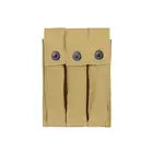 Triple US WW2 Thompson SMG Magazine Pouch [8FIELDS]