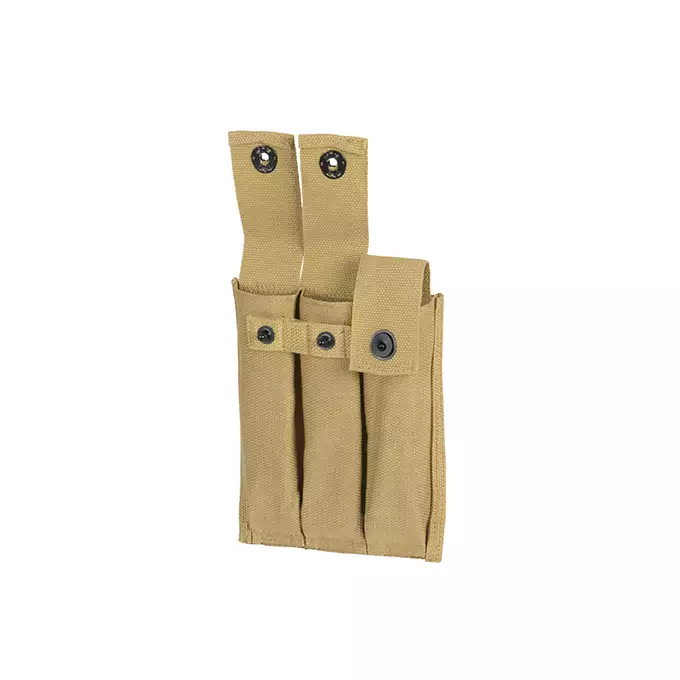 Triple US WW2 Thompson SMG Magazine Pouch [8FIELDS]