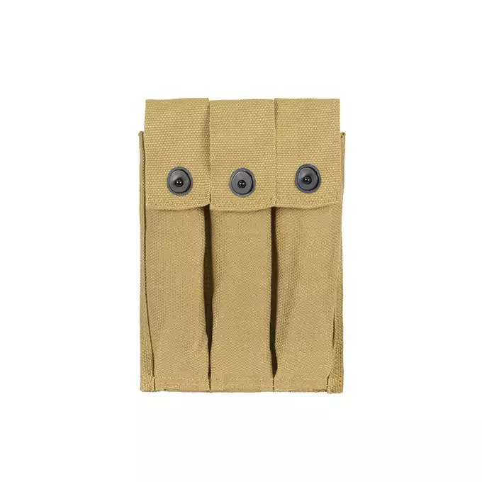 Triple US WW2 Thompson SMG Magazine Pouch [8FIELDS]