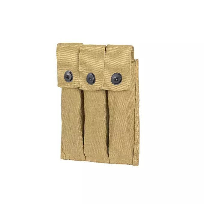 Triple US WW2 Thompson SMG Magazine Pouch [8FIELDS]