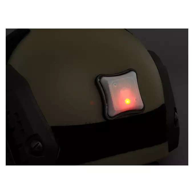 Znacznik świetlny na hełm/kask - Black/Red [FMA]