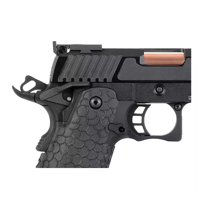 [Zestaw] HI-CAPA Baba Yaga (Dual Powered GAS/CO2) - Black [SRC] + Otwarta kabura kydexowa do 2011 - Black [8FIELDS]