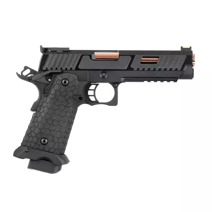 [Zestaw] HI-CAPA Baba Yaga (Dual Powered GAS/CO2) - Black [SRC] + Otwarta kabura kydexowa do 2011 - Black [8FIELDS]