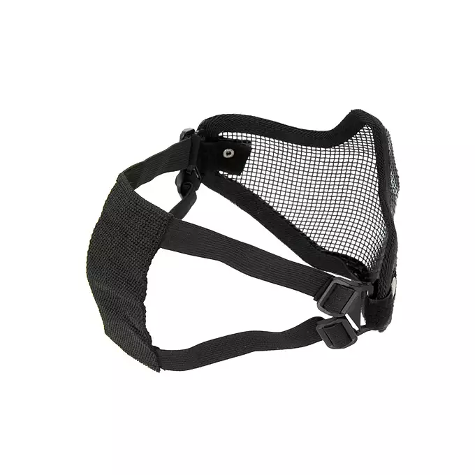 Steel Protective Half Face Mask V.1 - Black/Skull [CS]