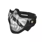 Steel Protective Half Face Mask V.1 - Black/Skull [CS]