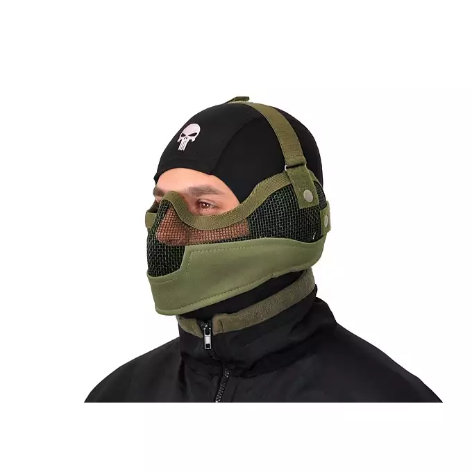 Duża stalowa maska ochronna V.2 - Black [CS]