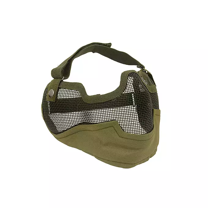 Duża stalowa maska ochronna V.2 - Olive [CS]