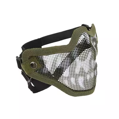 Stalowa maska ochronna V.1 - Olive/Skull [CS]