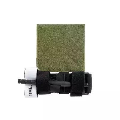 Uchwyt rzep na opaskę uciskową - Olive [8FIELDS]