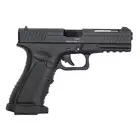 [Zestaw] Black Hornet FULL AUTO CO2 Pistol [APS] + Otwarta kabura kydexowa do G.17 - Black [8FIELDS]