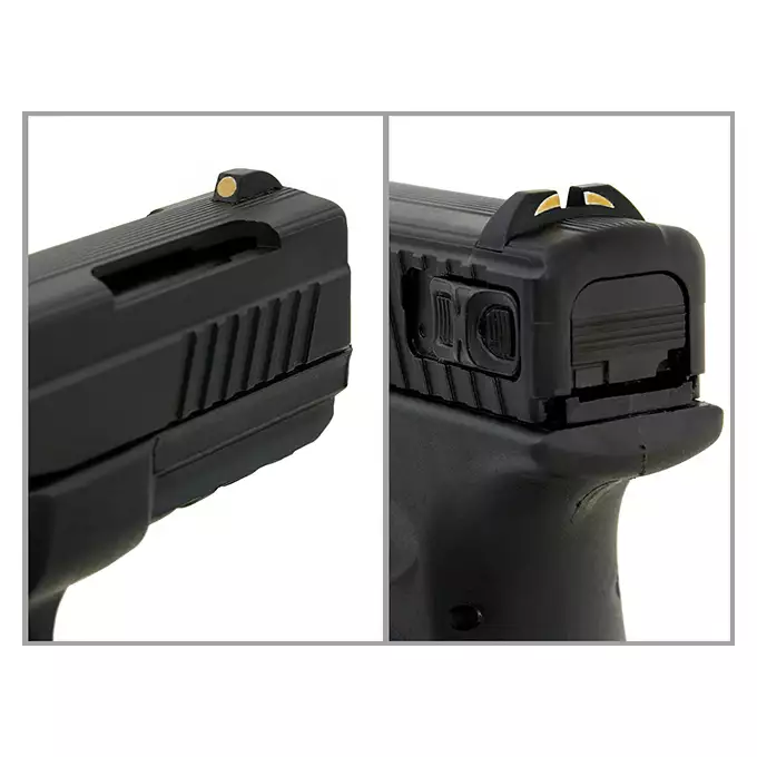 [Zestaw] Black Hornet FULL AUTO CO2 Pistol [APS] + Otwarta kabura kydexowa do G.17 - Black [8FIELDS]