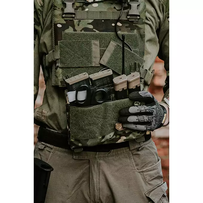 [Zestaw] Buckle Up kangurowy panel przedni - MT [8FIELDS] + Potrójna wkładka na magazynki karabinowe AR-15/M4 - Black [8FIELDS]