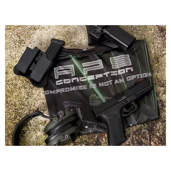 [Zestaw] Black Hornet FULL AUTO CO2 Pistol [APS] + Otwarta kabura kydexowa do G.17 - Black [8FIELDS]