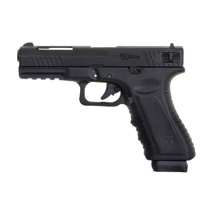 [Zestaw] Black Hornet FULL AUTO CO2 Pistol [APS] + Otwarta kabura kydexowa do G.17 - Black [8FIELDS]