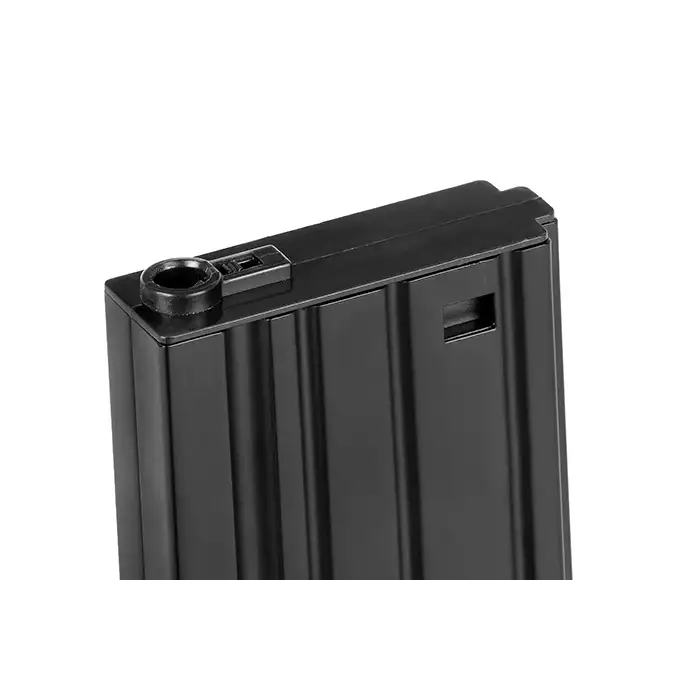 Stalowy magazynek na 130 kulek do SR25/AR10 - Black [CYMA]