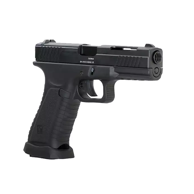 [Zestaw] Black Hornet FULL AUTO CO2 Pistol [APS] + Otwarta kabura kydexowa do G.17 - Black [8FIELDS]